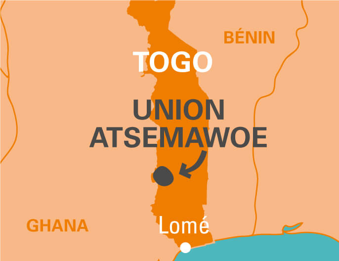 Carte coopÃ©rative Atsemawoe au Togo 